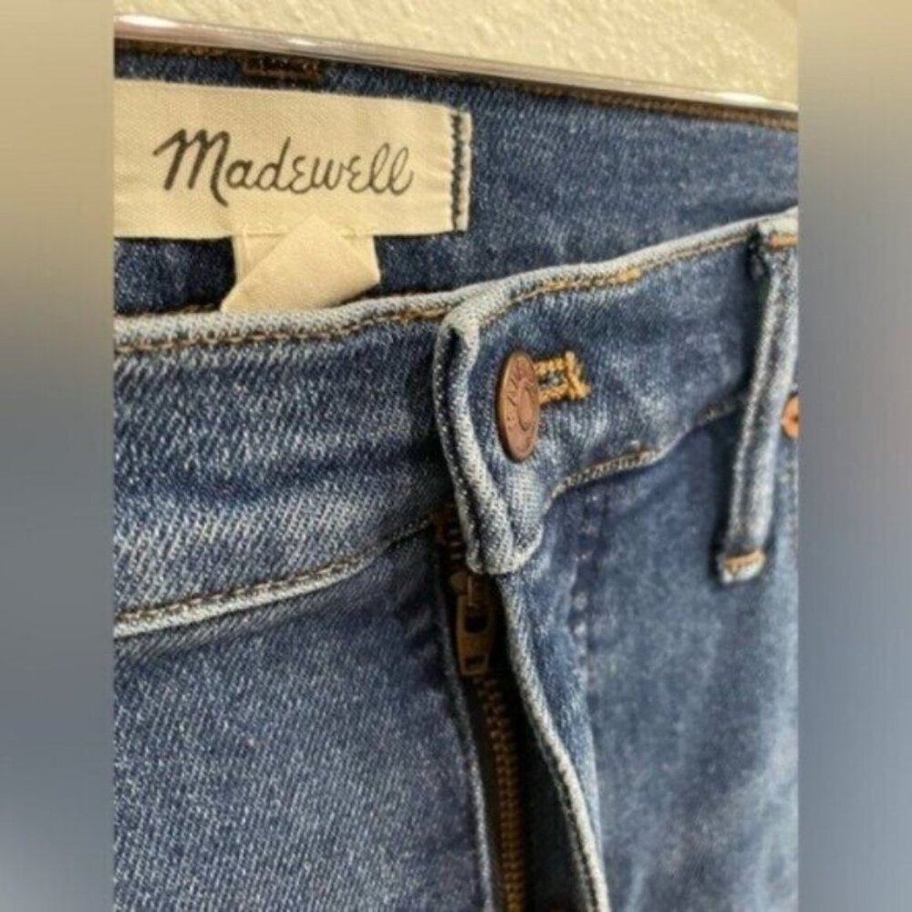 Madewell High Rise Cali Demi Boot Jeans Preppy Contemporary Stretch Mini Flare - Picture 4 of 10